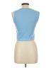 Shein Blue Sleeveless T-Shirt Size L - photo 2