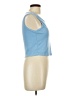 Shein Blue Sleeveless T-Shirt Size L - photo 4