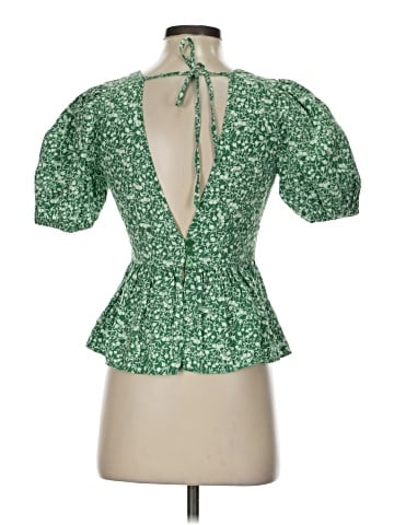 Topshop Short Sleeve Blouse (view 2)