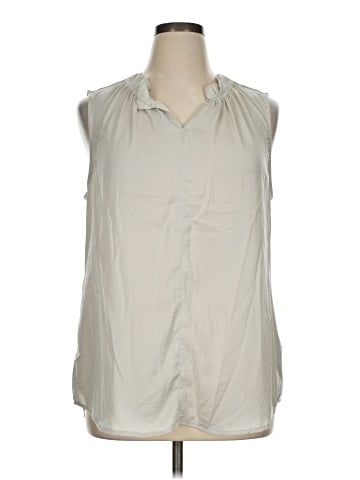 CAbi Sleeveless Button-Down Shirt (view 1)