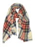 Unbranded Plaid Tan Ivory Scarf One size - photo 1