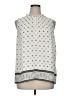 Talbots 100% Polyester White Sleeveless Blouse Size XL - photo 1