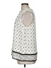 Talbots 100% Polyester White Sleeveless Blouse Size XL - photo 5