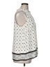Talbots 100% Polyester White Sleeveless Blouse Size XL - photo 4