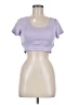 Assorted Brands Purple Short Sleeve Top Size L - photo 1