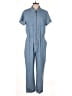 Polagram Solid Blue Jumpsuit Size M - photo 1