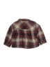Zara Plaid Burgundy Long Sleeve Button-Down Shirt Size 1 1/2 - photo 2