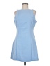 Lulus Solid Blue Casual Dress Size L - photo 1