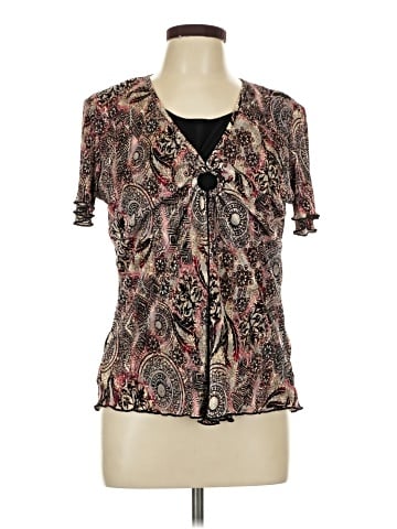 Christopher & Banks Short Sleeve Blouse (view 1)