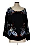Plenty By Tracy Reese Floral Black Pullover Sweater Size L - photo 1