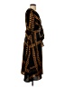 Gracia 100% Polyester Print Black Casual Dress Size S - photo 4