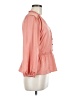 J.Crew 100% Polyester Pink 3/4 Sleeve Blouse Size XXL (estimated) - photo 4