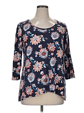 Chico's 3/4 Sleeve T-Shirt (view 1)