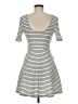Speechless Stripes White Casual Dress Size M - photo 2