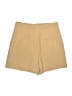 Zara Solid Tan Khaki Shorts Size L - photo 2