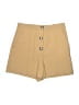 Zara Solid Tan Khaki Shorts Size L - photo 1