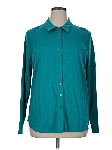 Isaac Mizrahi LIVE! Long Sleeve Button-Down Shirt (view 1)