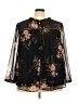 Daniel Rainn Floral Black 3/4 Sleeve Blouse Size 3X - photo 1