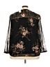 Daniel Rainn Floral Black 3/4 Sleeve Blouse Size 3X - photo 2