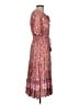 Fore 100% Rayon Paisley Pink Casual Dress Size S - photo 4