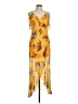 Guess Tropical Yellow Cocktail Dress Size M - photo 1
