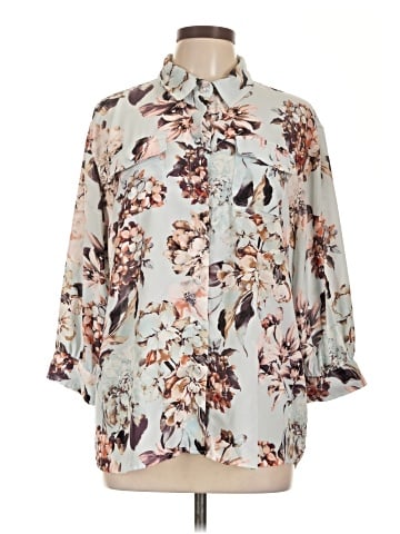 Karl Lagerfeld Paris 3/4 Sleeve Blouse (view 1)