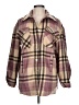 Cherish 100% Polyester Plaid Purple Jacket Size L - photo 1