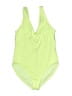 Athleta Solid Green One Piece Swimsuit Size M (petite) - photo 1