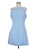 Lulus Solid Blue Casual Dress Size L - photo 1