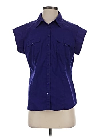 Worthington Sleeveless Button-Down Shirt (view 1)