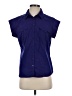 Worthington Blue Sleeveless Button-Down Shirt Size 0 - photo 1