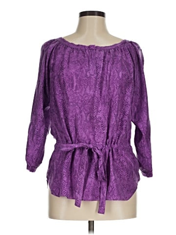 Rebecca Taylor 3/4 Sleeve Silk Top (view 1)