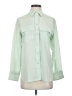 J.Crew 100% Silk Color Block Green Long Sleeve Silk Top Size 0 - photo 1
