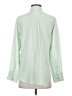 J.Crew 100% Silk Color Block Green Long Sleeve Silk Top Size 0 - photo 2