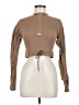 Feathers Brown Long Sleeve Top Size L - photo 1