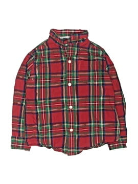 Janie And Jack Long Sleeve Button Down Shirt