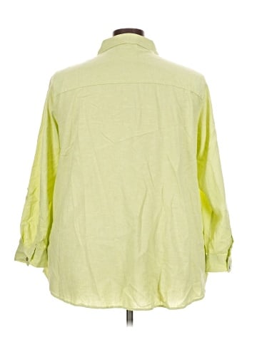Sigrid Olsen 3/4 Sleeve Button-Down Shirt (view 2)