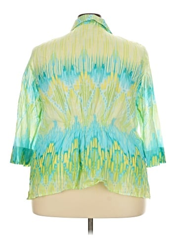 Alfred Dunner 3/4 Sleeve Button-Down Shirt (view 2)