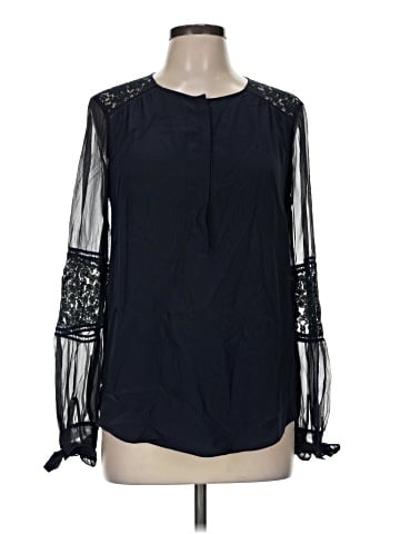Rebecca Taylor Long Sleeve Silk Top (view 1)