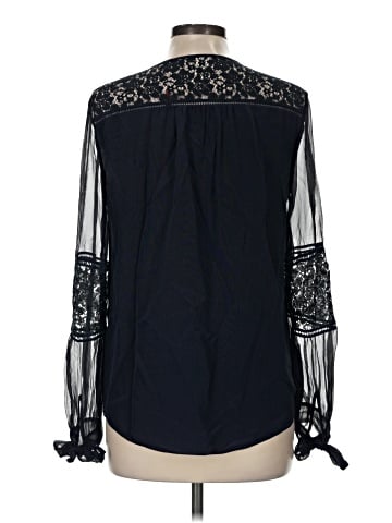 Rebecca Taylor Long Sleeve Silk Top (view 2)