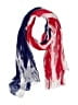 D&Co. 100% Polyester Red Blue Scarf One size - photo 1