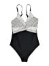 Unbranded Polka Dots Black One Piece Swimsuit Size M - photo 1