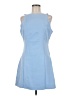Lulus Solid Blue Casual Dress Size L - photo 1
