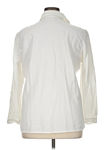 Chico's 3/4 Sleeve Button-Down Shirt (view 2)