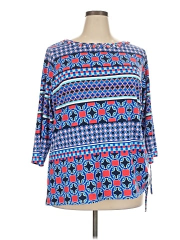 Hearts of Palm Woman 3/4 Sleeve Blouse (view 1)