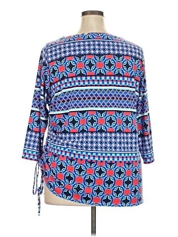 Hearts of Palm Woman 3/4 Sleeve Blouse (view 2)