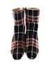 Burberry Plaid Burgundy Black Ankle Boots Size EU 37 - photo 2