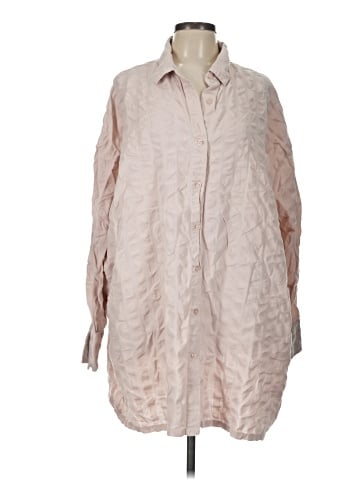 Collusion 3/4 Sleeve Button-Down Shirt (view 1)