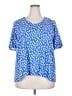 Chico's Blue Short Sleeve T-Shirt Size XXL (4) - photo 1