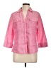 Foxcroft Solid Pink 3/4 Sleeve Button-Down Shirt Size 10 - photo 1